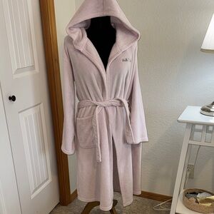 Forever 21 Light Pink Hooded Robe Coat x Hello Kitty